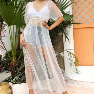 White Beach Cover Up